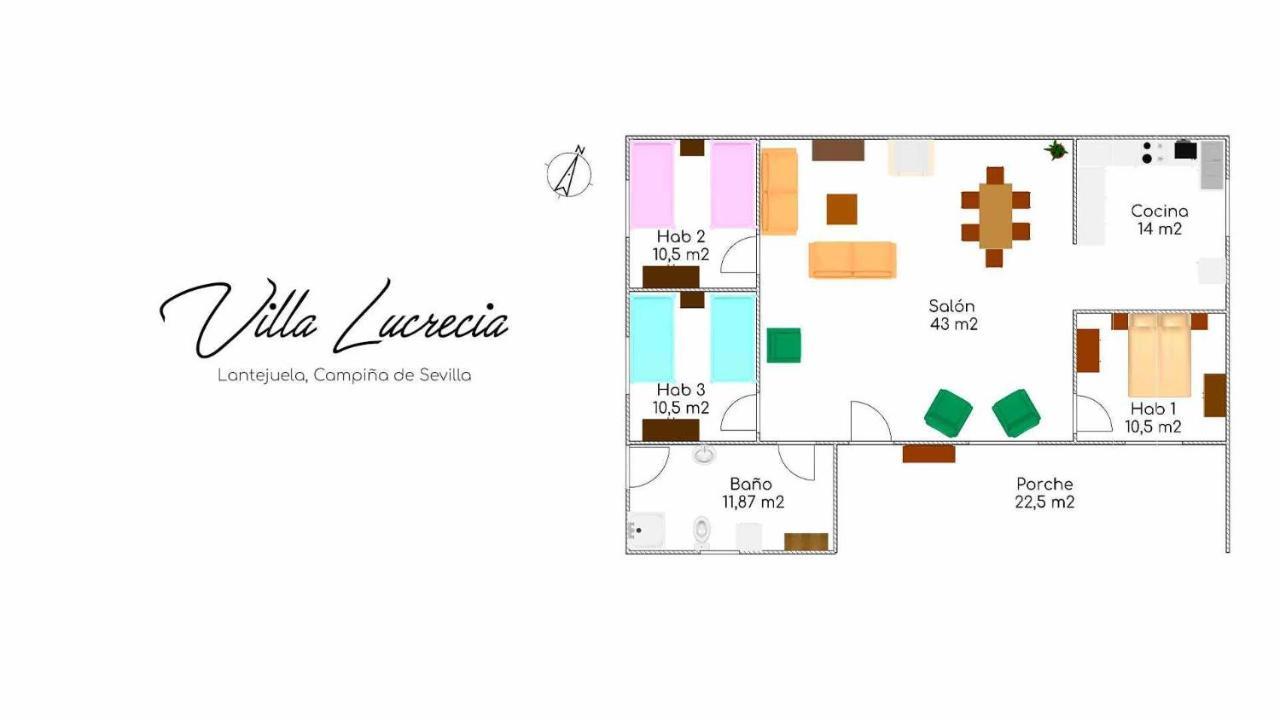 Villa Lucrecia en Lantejuela Campiña de Sevilla La Lantejuela Exterior foto